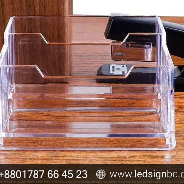 Business Card Holder Acrylic Box Front Desk Price in BD