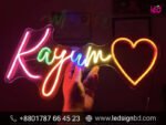 Custom Neon Sign Board Price in Bangladesh