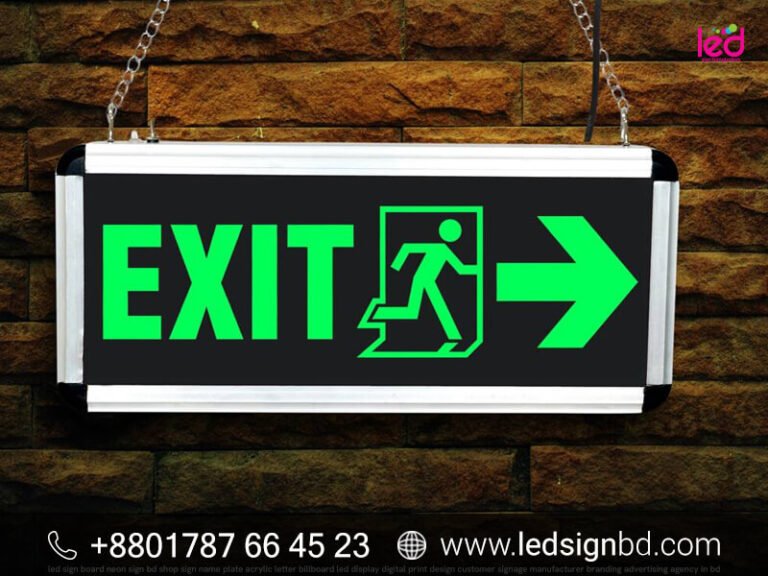 Emergency Exit Signs LED indicator Price in Bangladesh