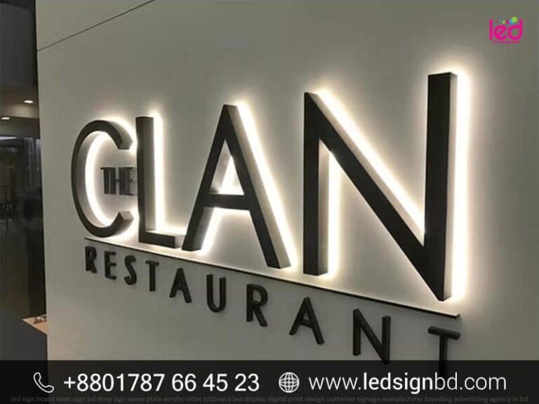 3D Illuminated Signs For Businesses Manufacturer in BD