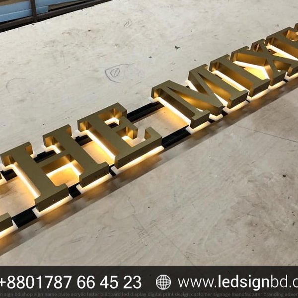 3D Halo Lit Letters Illuminated Office Signs in BD