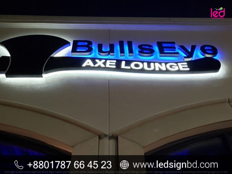 3D Illuminated Office Signs With Halo Lit Letters