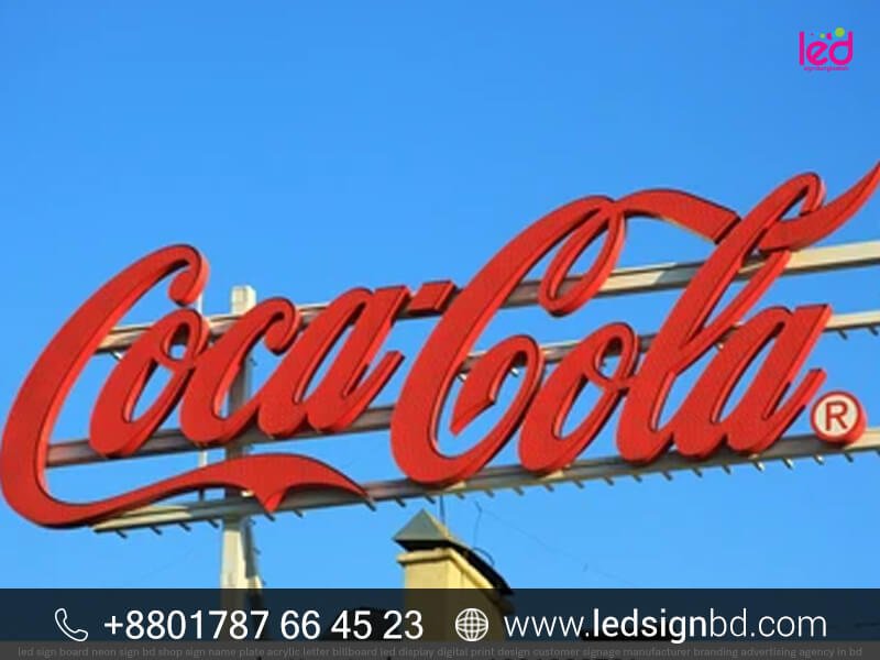 Coca Cola Store & Shop Letter Signage Price