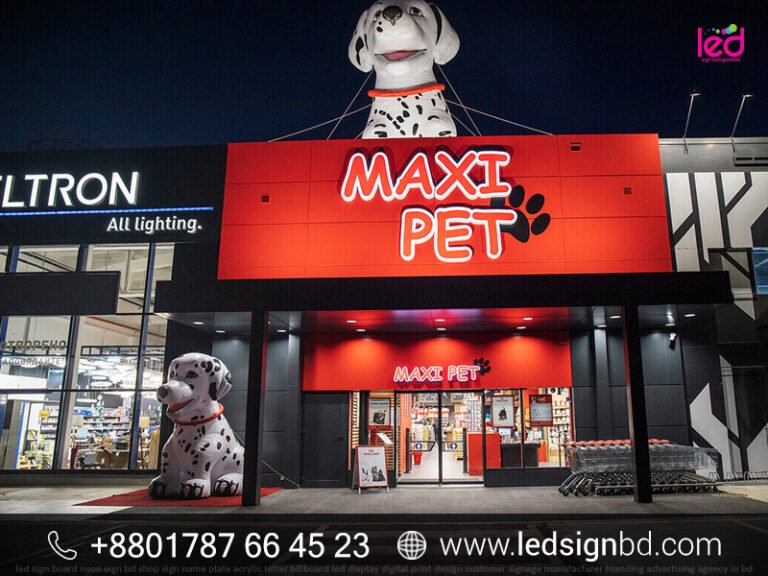 Pet Shop Store Front Acrylic 3D Letter Sign