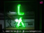 Vertical Acrylic Lighting Letter Signage Bangladesh