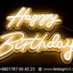 Light Neon Lights Wall for Happy Birthday