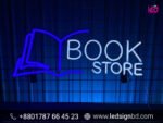 Customized White Neon LED Neon Bookstore Sign