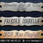 Western Custom Saddle Name Plates Pricing