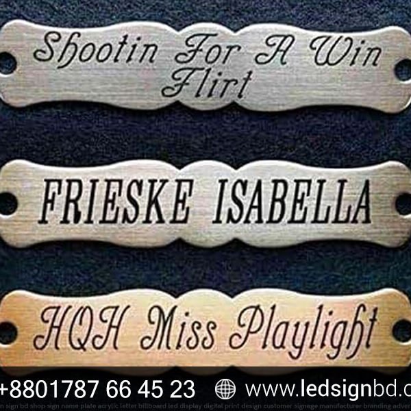 Western Custom Saddle Name Plates Pricing