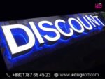 3D MS Embossed Letters with LED Lighting