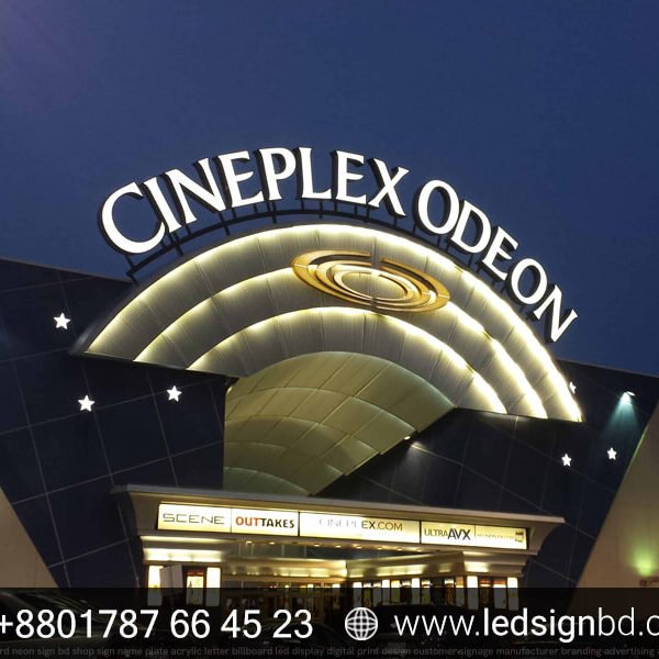 Cineplex LED Sign Boards & Custom Acrylic SS Bata Model