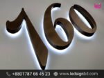 3D Stainless Steel Acrylic LED Sign Board