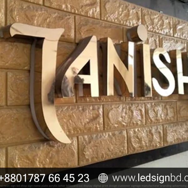 Stainless Acrylic High Letter & LED Sign Board