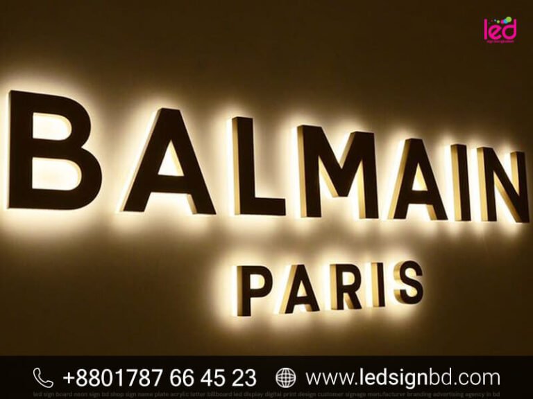 LED Signage Acrylic SS top Latter Price in Bangladesh