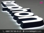 3D SS Bata Model LED Sign Board Customizable Acrylic High Letter Signs