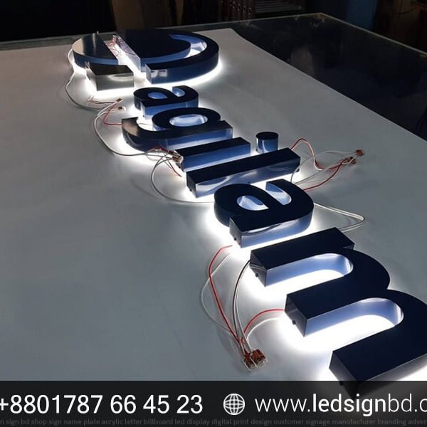 Acrylic Illuminated Letter Sign Custom Made