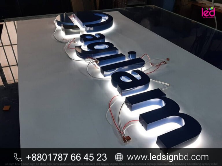 Acrylic Illuminated Letter Sign Custom Made