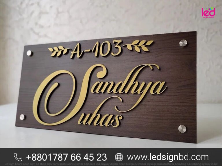 High Quality Name Plate Designs for Flats