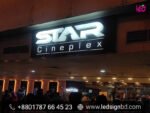 Cineplex LED Sign Boards & Custom Acrylic SS Bata Model