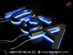 3D Stainless Steel Acrylic LED Sign Board