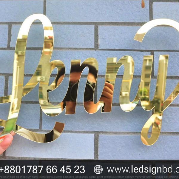 3D Gold SS Shop Sign Letter Price in BD