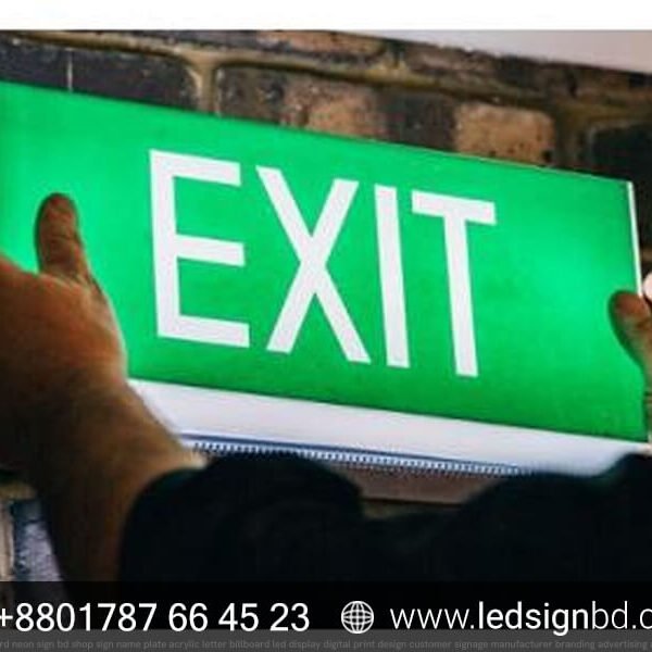 Emergency Exit Sign and LED Emergency Indicator Price in BD