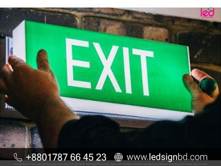 Emergency Exit Sign and LED Emergency Indicator Price in BD