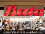 3D SS Acrylic High Letter LED Sign Board Bata Model Price in Bangladesh