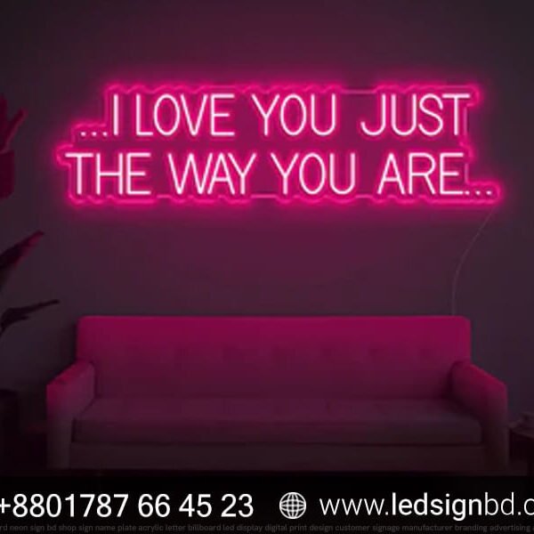 Custom LED Neon Light Sign for Wall Room Decor in BD