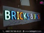 Bangladesh 3D LED Sign Boards Bata Model Pricing