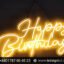 Light Neon Lights Wall for Happy Birthday