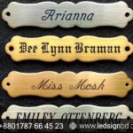Wooden Custom Saddle Name Plates Pricing