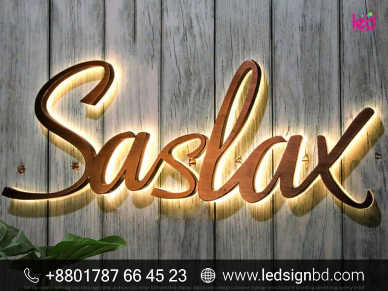 Acrylic SS Letter Designs & Pricing in Bangladesh