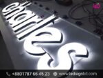 Stainless Steel Acrylic LED Sign Board