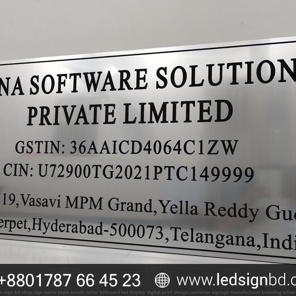 Digital The Best High-Quality Name Plate Price