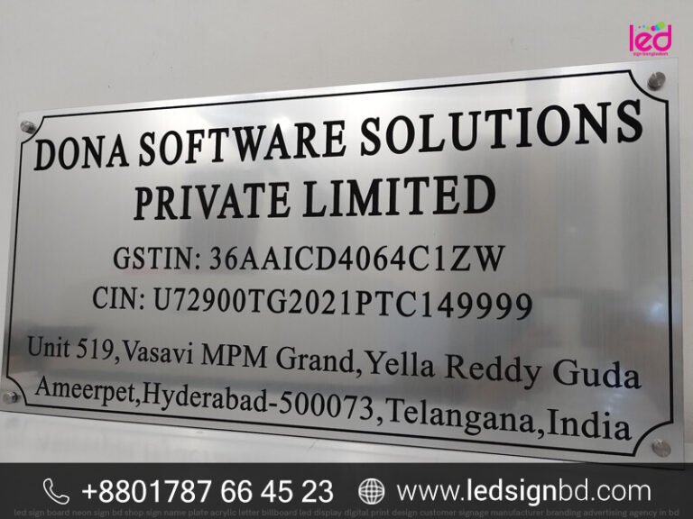 Digital The Best High-Quality Name Plate Price