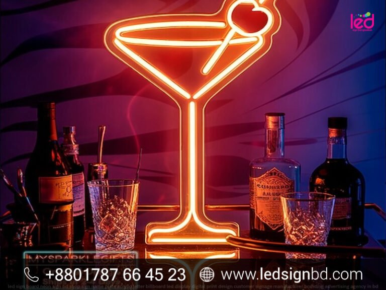 Unique Bar Neon Sign Board Design Pricing