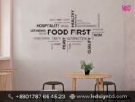 Restaurant Sticker Labe Sign Board & Print