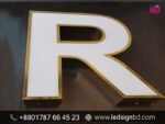 Customizable 3D SS Bata Model LED Sign Board Acrylic Letter Signs