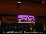 Cineplex LED Sign Boards & Custom Acrylic SS Bata Model