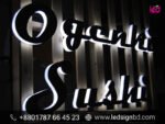 Stainless Steel Acrylic LED Sign Board