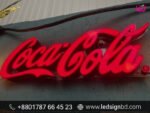 Coca Cola Store & Shop Letter Signage Price