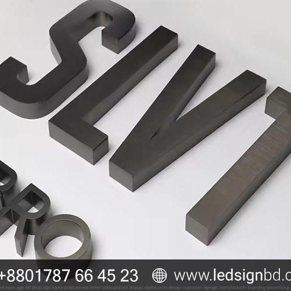 Shop 3D Acrylic LED Letter Signs Pricing & Custom Designs in Bangladesh