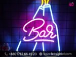 Unique Bar Neon Sign Board Design Pricing