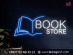 Customized White Neon LED Neon Bookstore Sign