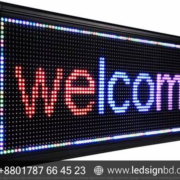 Custom Scrolling & LED Sign Board Pricing