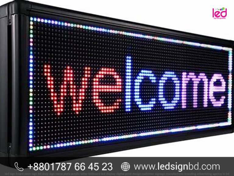 Custom Scrolling & LED Sign Board Pricing