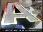 Customizable 3D SS Bata Model LED Sign Board Acrylic Letter Signs