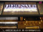 Fiery Style Shop Letter Sign Board Price