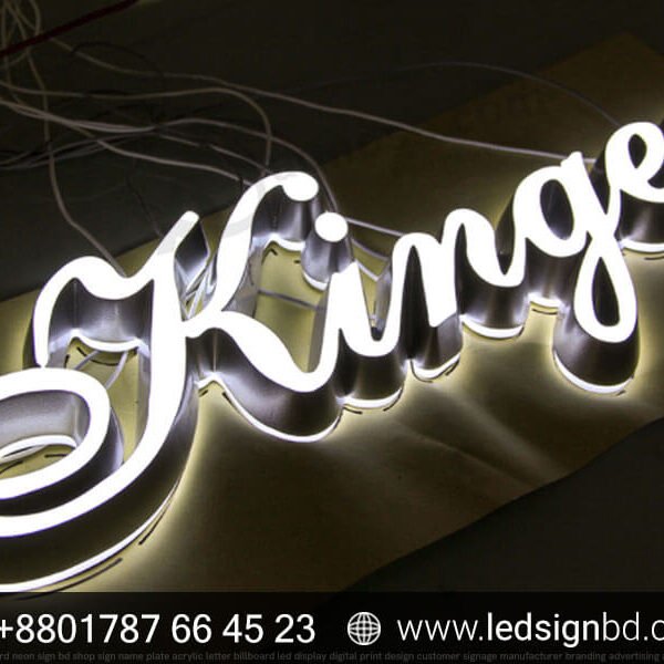 Stainless Steel Acrylic LED Sign Board